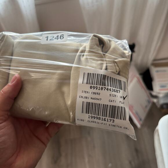 Crewcuts by J.Crew Classic-Fit Stretch Chino Pants Boys Size 10 Tan Straight Leg - Picture 9 of 9